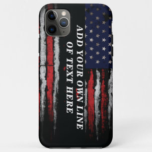 Case-Mate iPhone Case Ajouter votre propre texte sur grunge American fla