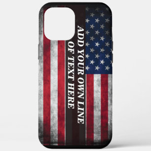Case-Mate iPhone Case Ajouter votre texte sur le drapeau américain