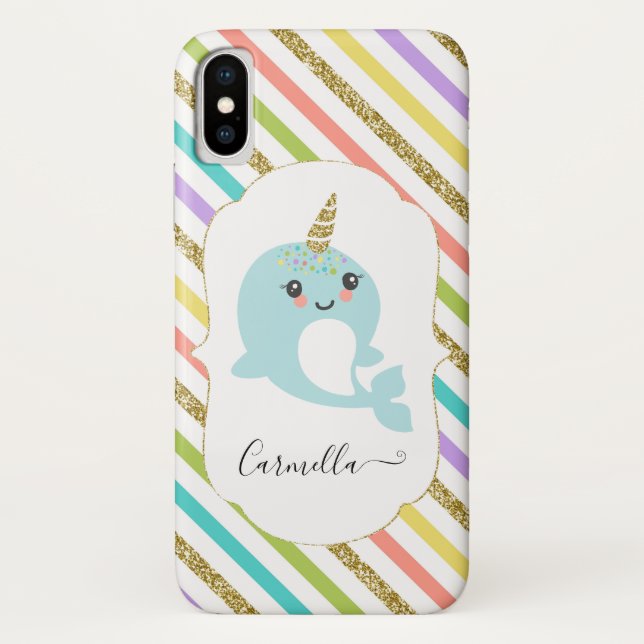 Coques Case-Mate iPhone Ajoutez les parties scintillantes d'or (Dos)