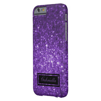Coque iPhone 6 Barely There Ajoutez votre nom : Caisse pourpre de lueur