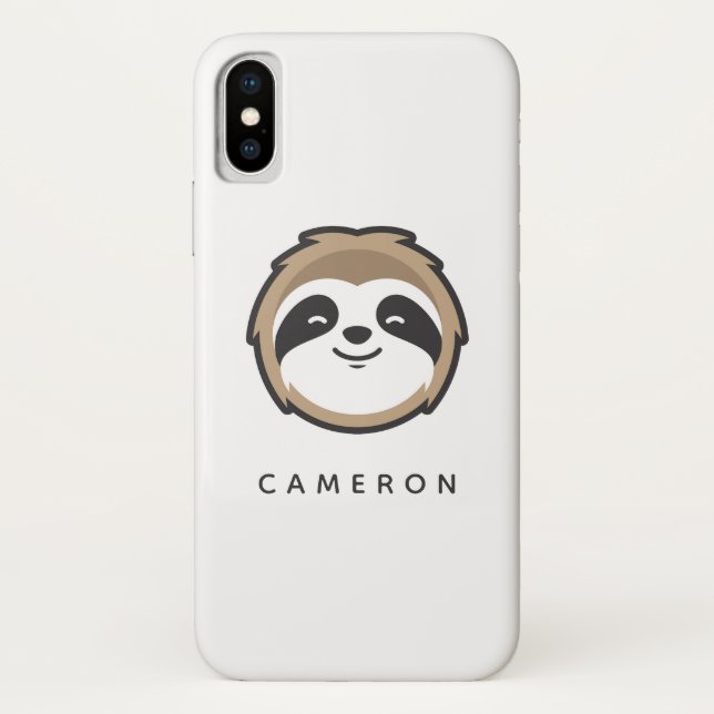 Coques Case-Mate iPhone Ajoutez votre nom | Mascotte de fentes (Dos)