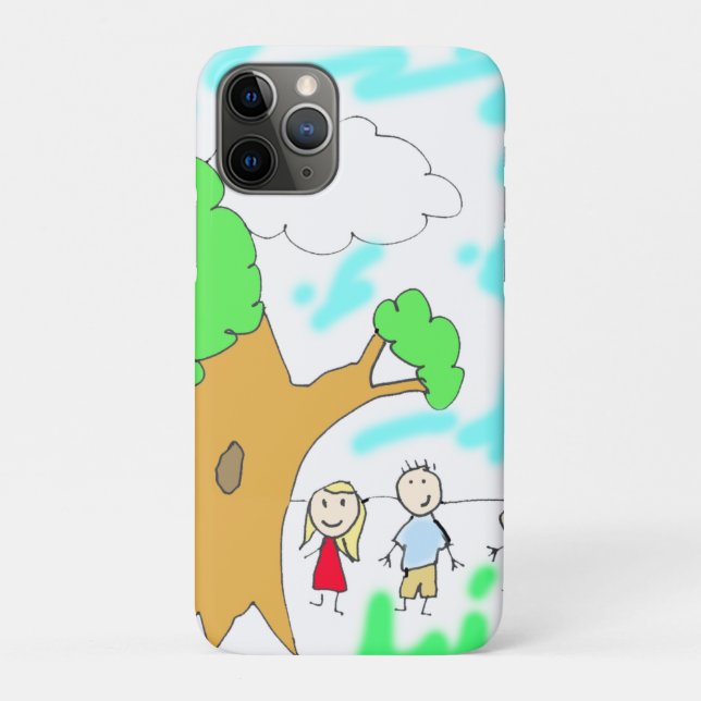 Coques Case-Mate iPhone Ajoutez votre oeuvre pour enfants à cette oeuvre (Dos)