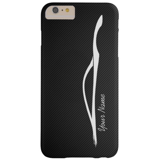 Coques Case-Mate iPhone "ajoutez votre" silhouette nommée de blanc (Dos)