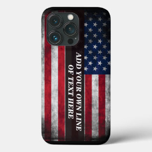 Case-Mate iPhone Case Ajoutez votre texte sur le drapeau américain 