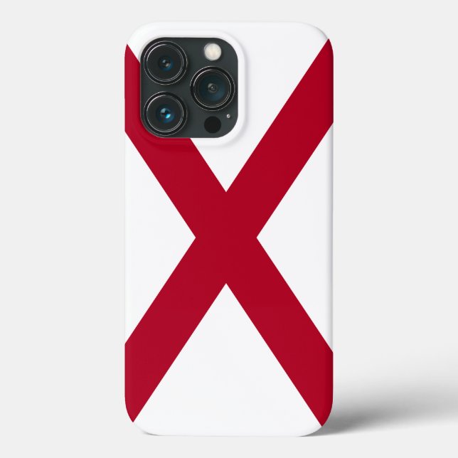 Coques Case-Mate iPhone Alabama : Drapeau croisé de St Andrew Crimson (Verso)