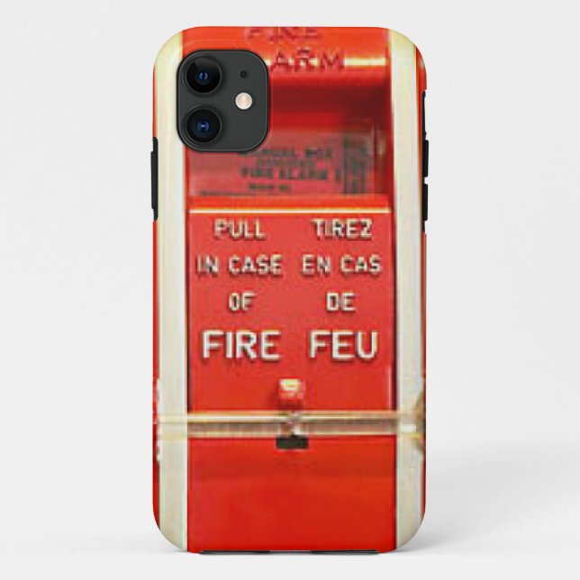 Coques Case-Mate iPhone Alarme d'incendie (Dos)