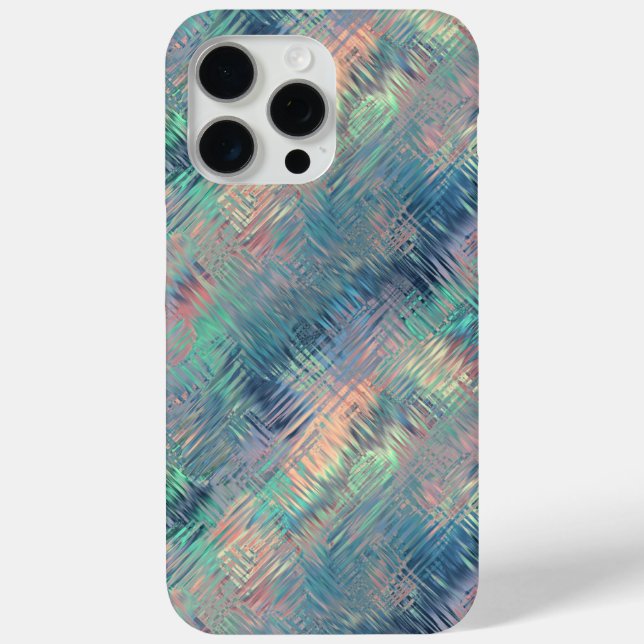 Coques Case-Mate iPhone Alexandrite Blue Glassy Texture (Verso)