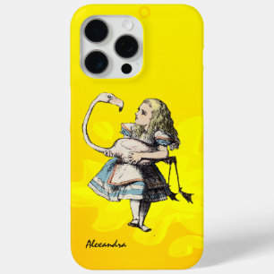 Coque iPhone 15 Pro Max Alice Au Pays Des Merveilles Flamant rose rose