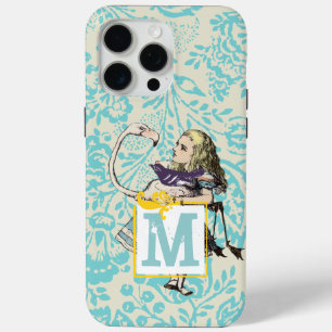 Coque iPhone 15 Pro Max Alice Au Pays Des Merveilles Flammingo Rose