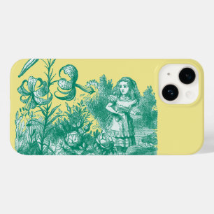 Coque Pour iPhone 14 Alice au pays des merveilles & Fleurs