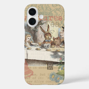 Coques iPhone 16 Alice au pays des merveilles Mad Tea Party Art