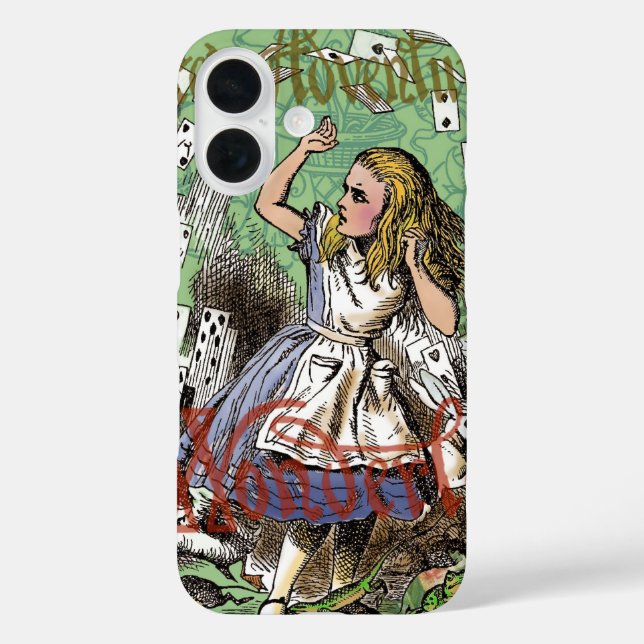 Coques Case-Mate iPhone alice cartes pays des merveilles (Verso)