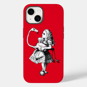 Coque Pour iPhone 14 Alice dans le Flamant rose du pays des merveilles
