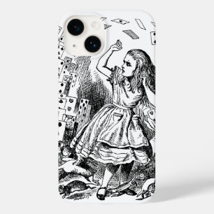 Coque Pour iPhone 14 Alice vintage au pays des merveilles, Jouer aux ca