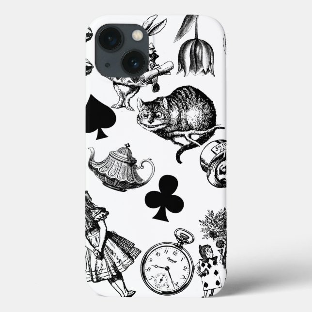 Coques Case-Mate iPhone Alice White Rabbit Wonderland Classic (Verso)