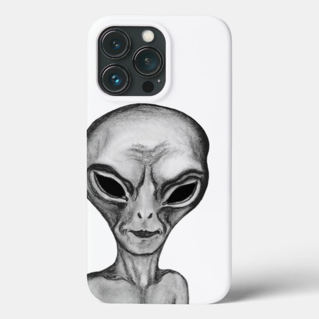 Coques Case-Mate iPhone Alien gris (Verso)