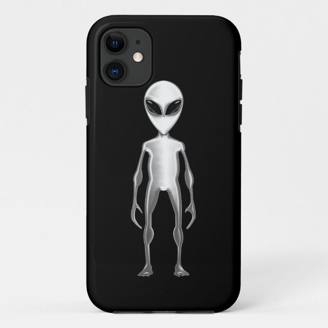 Coques Case-Mate iPhone Alien gris (Dos)