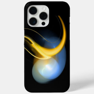 Coque iPhone 15 Pro Max ALIEN PEARL Bleu Blanc Jaune Noir