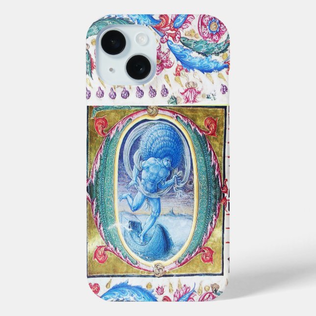 COQUES Case-Mate iPhone ALLÉGATION DU MONOGRAMME FLORAL ANTIQUE VENT (Verso)