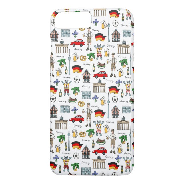 Coques Case-Mate iPhone Allemagne| Motif des symboles (Dos)