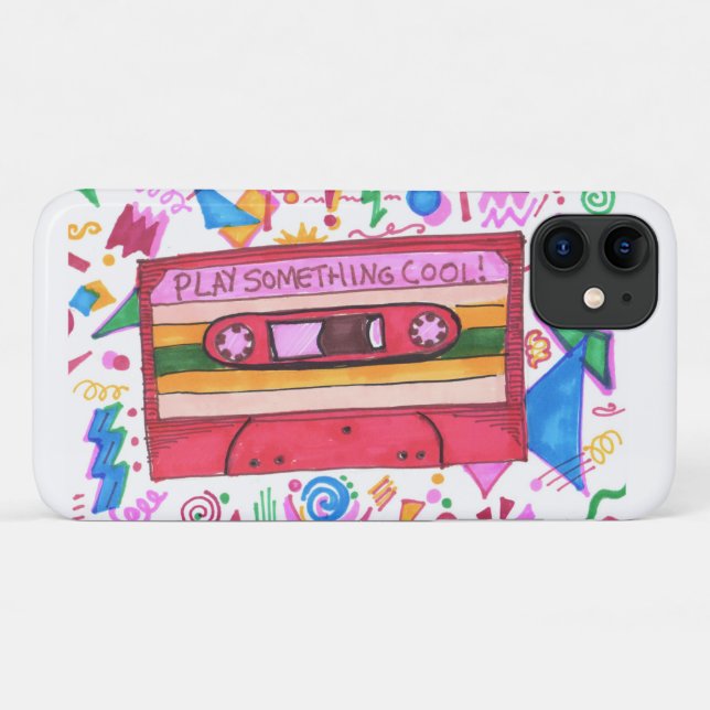 Coques Case-Mate iPhone Aller Jouer Quelque Chose Musique Cool Mixtape Art (Dos (Horizontal))