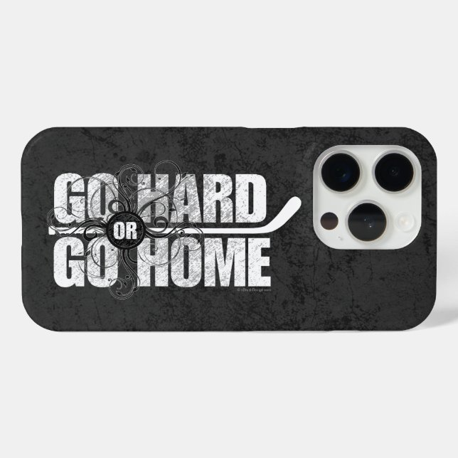 Coques Case-Mate iPhone Allez-y ou rentrez chez vous (hockey) (Verso (horizontal))