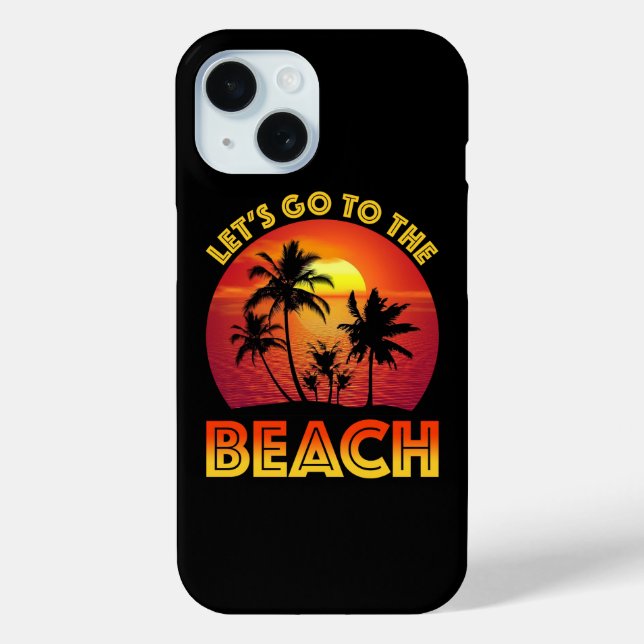 Coques Case-Mate iPhone Allons à la plage (Verso)