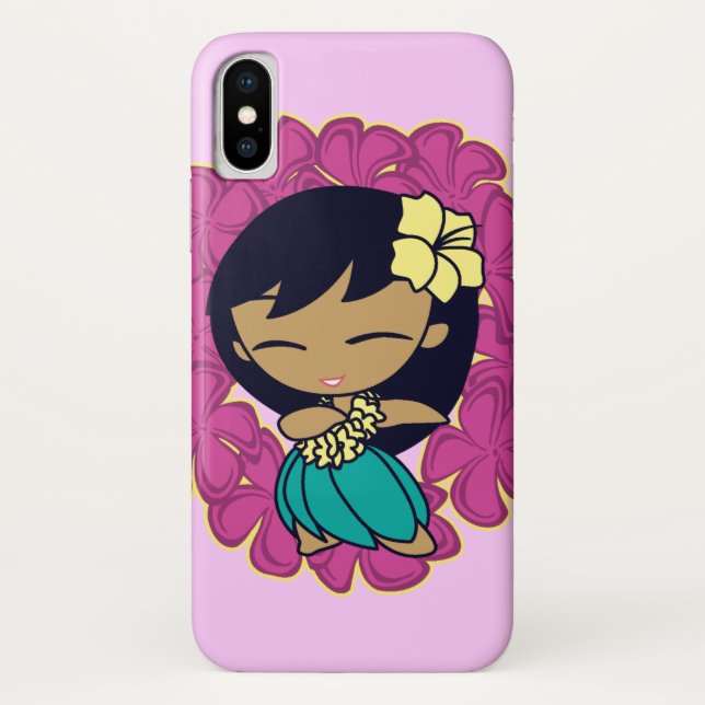 Coques Case-Mate iPhone Aloha Honeys Hawaiian Hula Girl Plumeria Lei (Dos)