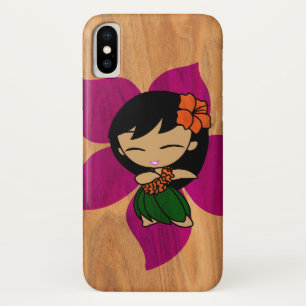 Case-Mate iPhone Case Aloha violette en bois de danse polynésienne de