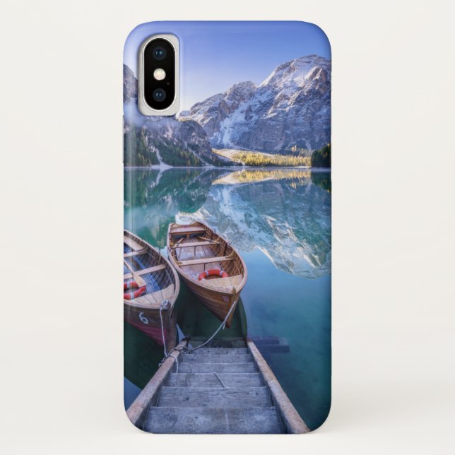Coques Case-Mate iPhone Alpes de dolomite du lac | Braies, Italie (Dos)