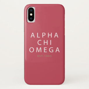 Case-Mate iPhone Case Alpha Chi Omega Établi en 1885
