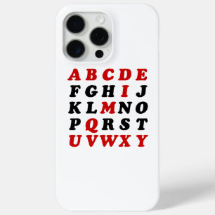 Coque iPhone 15 Pro Max Alphabet anglais