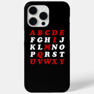 Coque iPhone 15 Pro Max Alphabet anglais