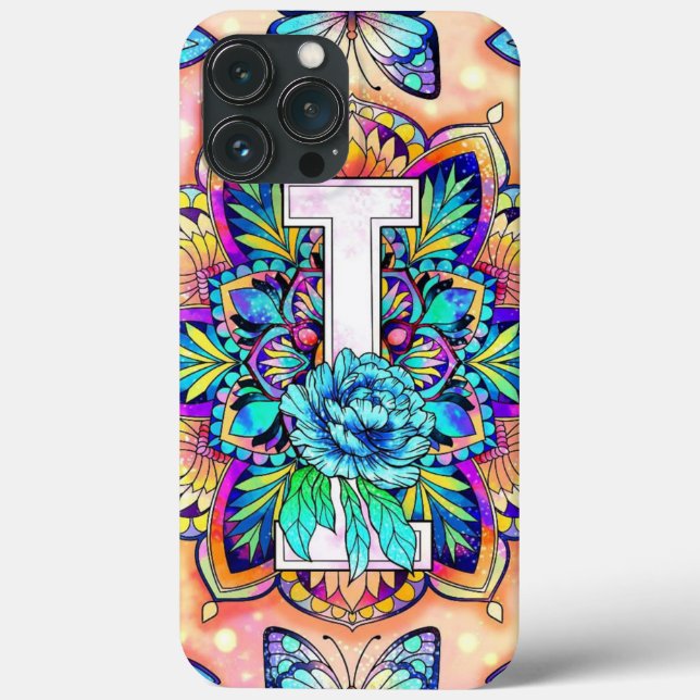 Coques Case-Mate iPhone Alphabet I mandala (Verso)