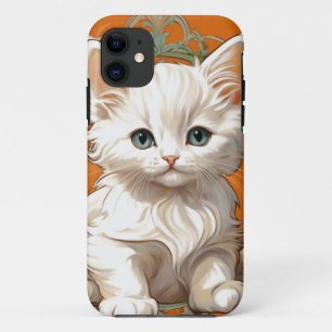 Case-Mate iPhone Case Alphonse Mucha Art Nouveau Kitten blanc