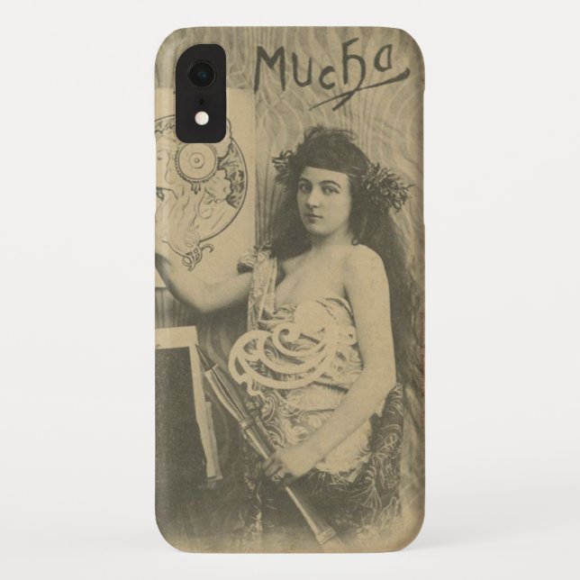 Coques Case-Mate iPhone Alphonse mucha art nouveau modèle photographique  (Dos)