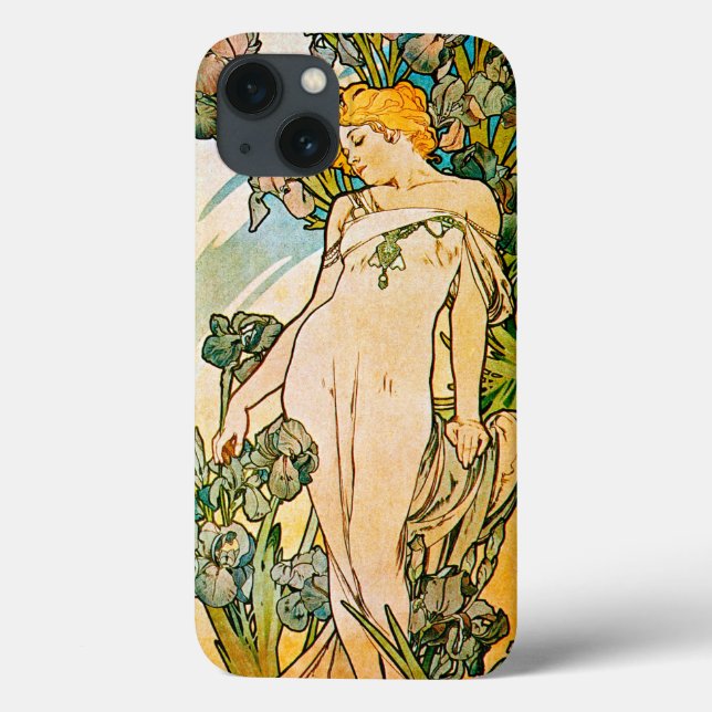 Coques Case-Mate iPhone Alphonse Mucha - Iris WB (Verso)