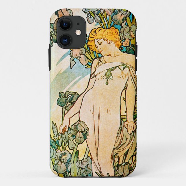 Coques Case-Mate iPhone Alphonse Mucha - Iris WB (Dos)