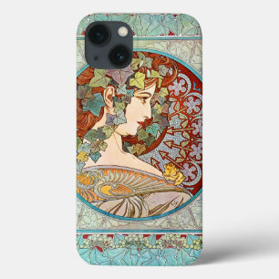 iPhone 13 Coque Alphonse Mucha Ivy