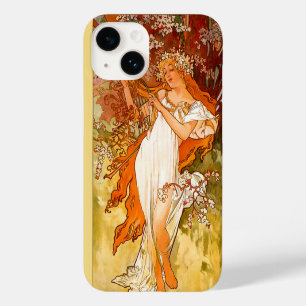 Coque Pour iPhone 14 Alphonse Mucha Printemps Art Nouveau