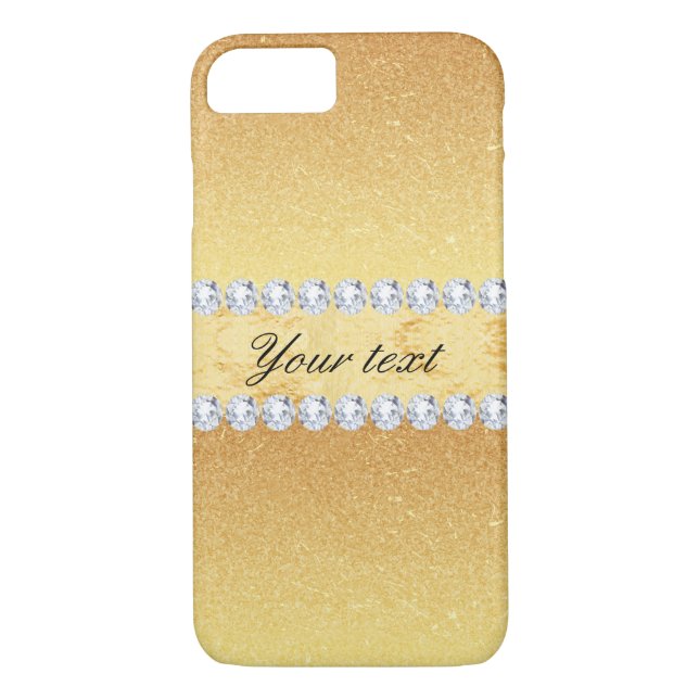 Coques Case-Mate iPhone Aluminium et diamants élégants de parties (Dos)