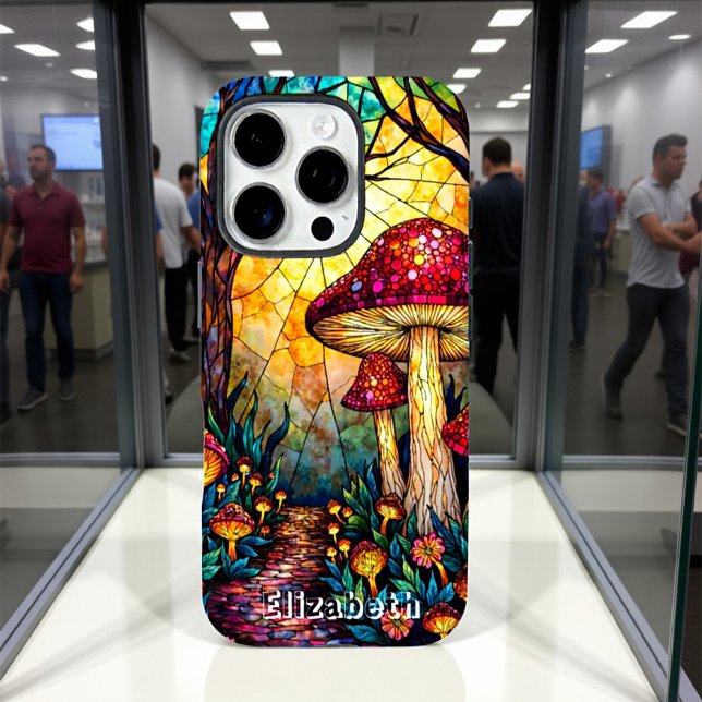 Coques Case-Mate iPhone Amanita Muscaria Forêt de verre tendu (Créateur téléchargé)