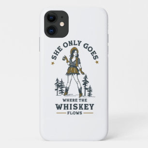 Case-Mate iPhone Case Amateur de whisky cowgirl western vintage drôle