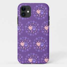Case-Mate iPhone Case Amateurs d'animaux de compagnie rose et violet Coe