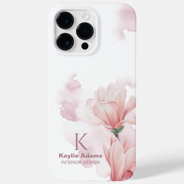Coques Case-Mate iPhone Ambiance romantique aquarelle florale (Verso)