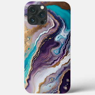 Case-Mate iPhone Case Améthyste et Turquoise Abstrait