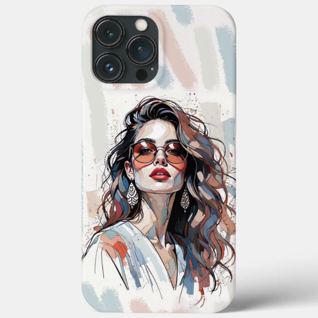 Coques Case-Mate iPhone AMITA | Soft Pastel Art Woman Phone Cases (Verso)