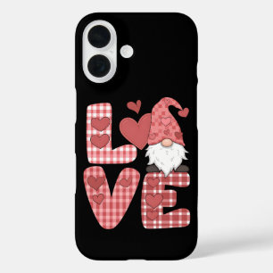 Coques iPhone 16 Amour Coeur mignon Gnome Saint Valentin