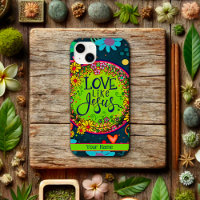 Amour comme Jésus Floral Personnalisé Fun Whimsy