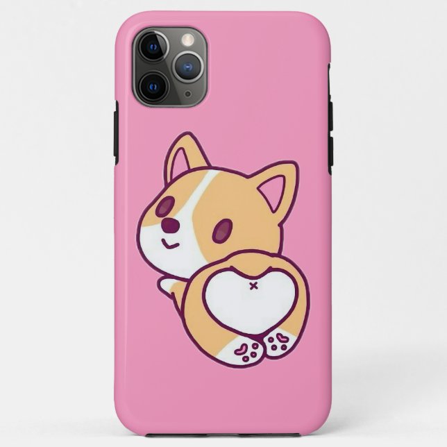 Coques Case-Mate iPhone Amour de chiot Corgi mignon (Dos)